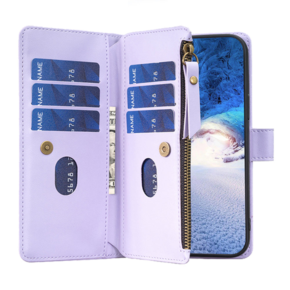 BF Style-19 for Samsung Galaxy S21 FE 5G Magnetic Phone Cover PU Leather Wallet Stand Zippered Phone Case BF Style-19 for Samsung Galaxy S21 FE 5G Magnetic Phone Cover PU Leather Wallet Stand Zippered Phone Case
